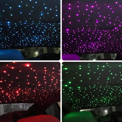 Twinkle Starlight glasvezel licht, 32 W motor met dubbele poort, 1000 stuks, 33,1 ft led ster plafond Fiber Optic Light Kit APP / Sound afstandsbediening voor auto / huis / feest