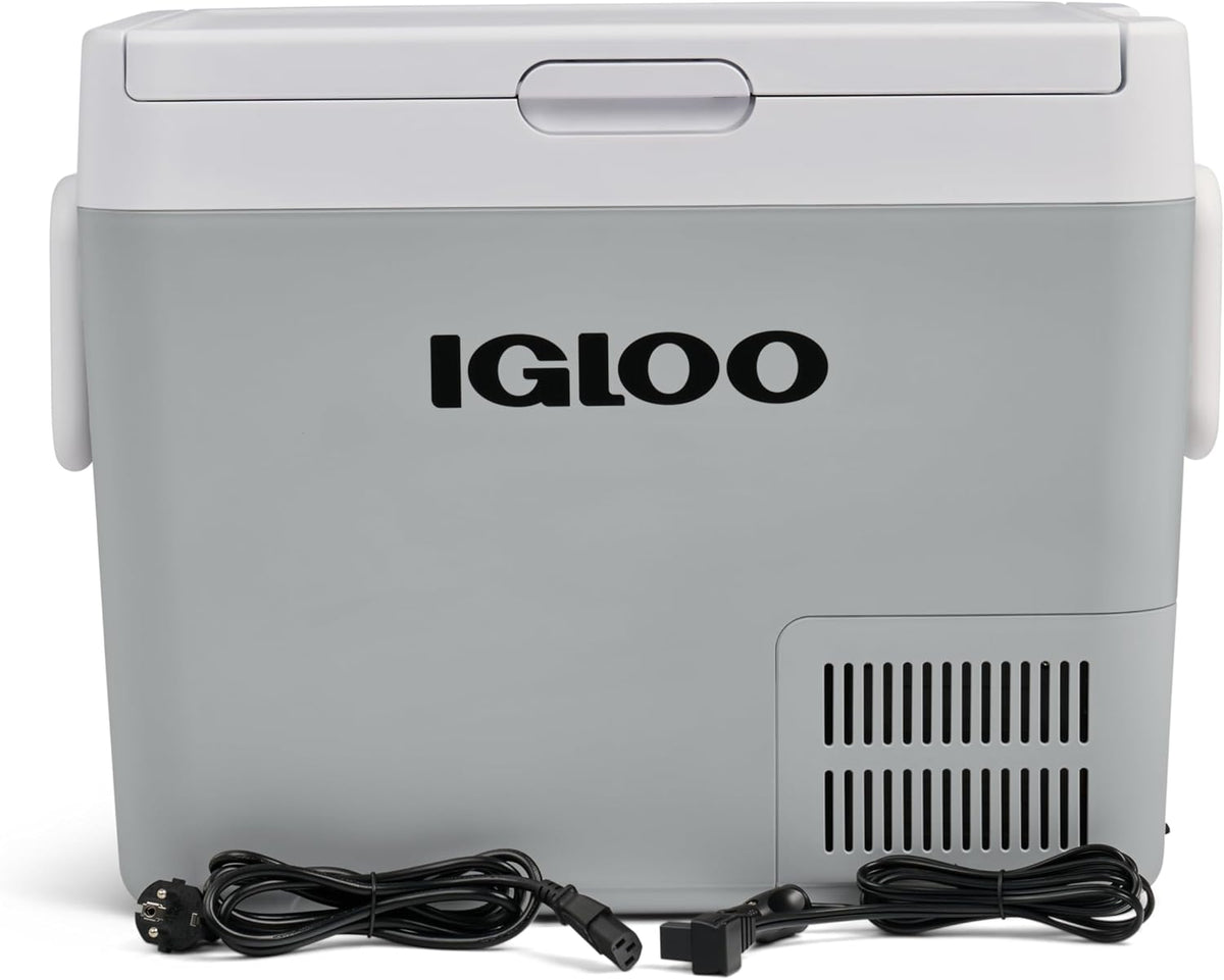 IGLOO ICF40 Glacière met compressorcapaciteit van 38 liter, 12/24 V en 230 V, mini-Refrigérateur voor stem-, vrachtwagen-, bateau-, campingwagen en prise courant.