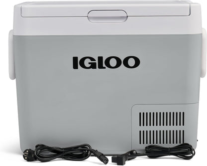 IGLOO ICF40 Glacière met compressorcapaciteit van 38 liter, 12/24 V en 230 V, mini-Refrigérateur voor stem-, vrachtwagen-, bateau-, campingwagen en prise courant.