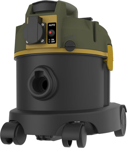 Proxxon Automatische werkplaatsstofzuiger WSA (230 V, 50/60 Hz, vermogen 700 watt, voor elektrisch gereedschap tot 1.800Watt, gewicht 4,3 kg, 11 liter reservoir, industriële stofzuiger)