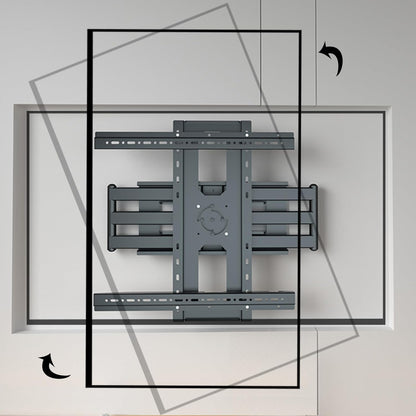 80 85 86 TV muurbeugel draaibare televisie 55-95 inch, 90° draaibare verticale tv-houder, zwenkbaar, kantelbaar, voor tv-schermen tot 60 kg, VESA 600 x 500 mm DY5595XZ
