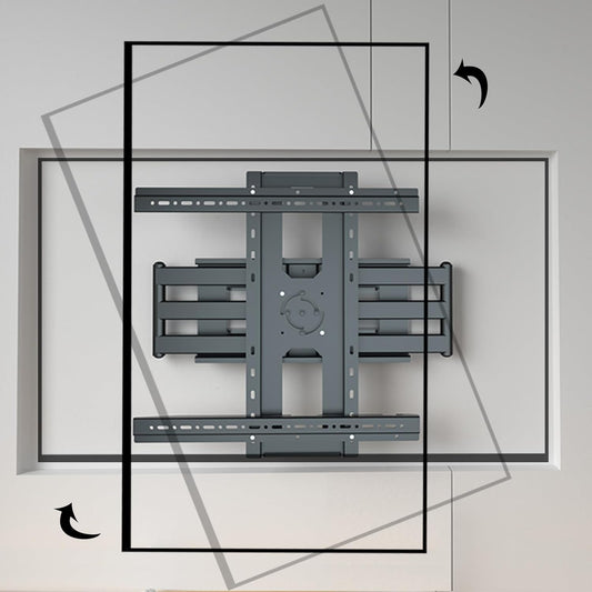 80 85 86 TV muurbeugel draaibare televisie 55-95 inch, 90° draaibare verticale tv-houder, zwenkbaar, kantelbaar, voor tv-schermen tot 60 kg, VESA 600 x 500 mm DY5595XZ