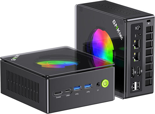GMKtec K11 Mini Gaming PC Ryzen 9 8945HS 32 GB DDR5 RAM 512 GB SSD (8C/16T, tot 5,2 GHz) Mini Desktop, HDMI/Oculink/DisplayPort/USB4 x 2