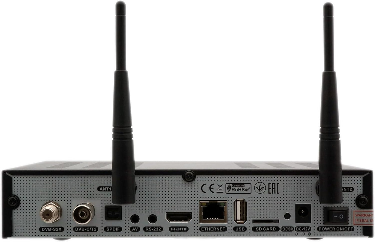 OCTAGON Combi-ontvanger SF8008 4K UHD HDR 1x DVB-S2X en 1x DVB-C/DVB-T2 - satelliet, aardse kabel/signaal, E2 Linux Smart TV, mediaserver, opnamefunctie, EasyMouse HDMI, Dual