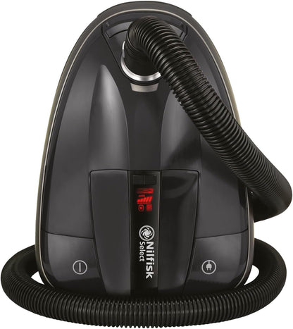 Nilfisk Select Stofzuiger – HEPA Anti-Allergie Stofzuiger – Geschikt voor Vloeren en Tapijten, Verwijdert Huisdierenharen – Zwart (BLSU13P08A1)
