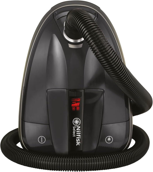 Nilfisk Select Stofzuiger – HEPA Anti-Allergie Stofzuiger – Geschikt voor Vloeren en Tapijten, Verwijdert Huisdierenharen – Zwart (BLSU13P08A1)