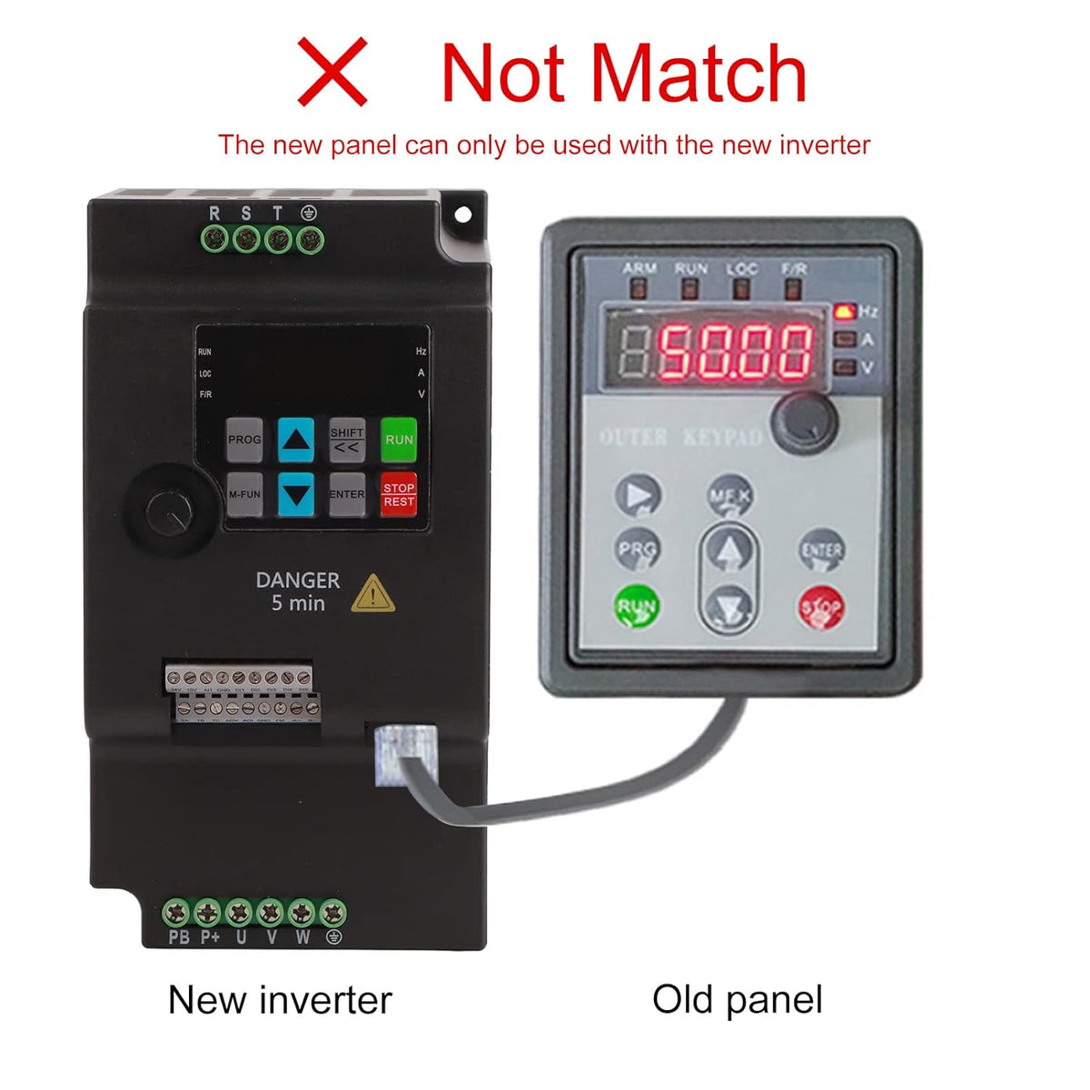 VFD Inverter frequentieomvormer, SKI780 Mini VFD 1/3 fasen frequentieomvormer voor spindelmotor toerentalregeling 220 V / 380 V, 0,75/1,5/2,2 KW (220 VAC, 0,75 KW)