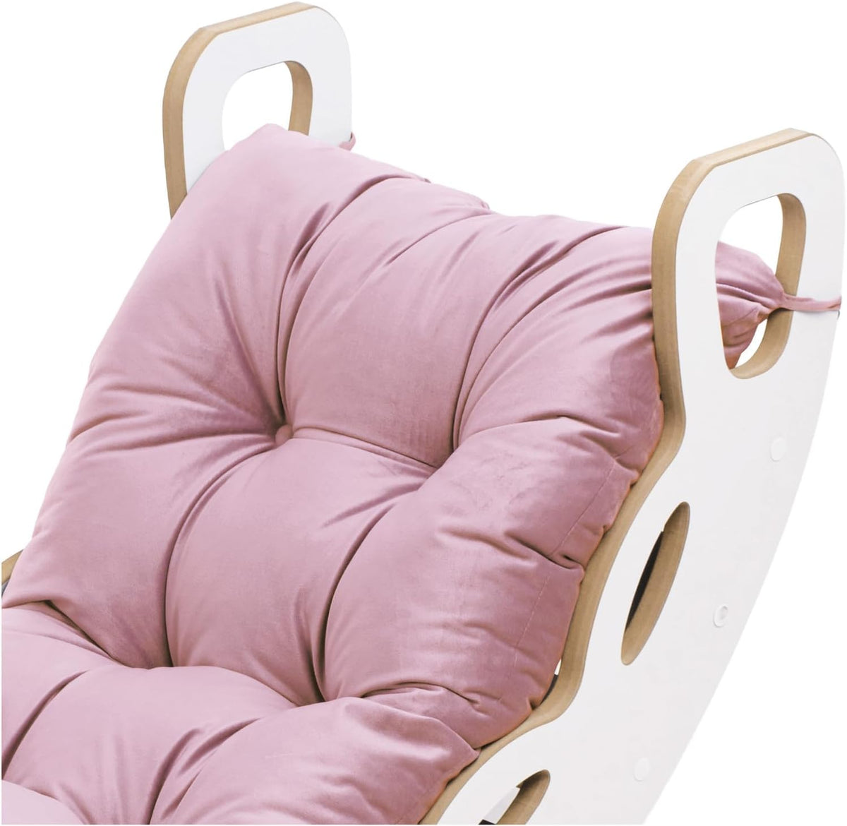 MISIOO Rocker Rocker For Children - Baby Rocker With Rounded Edges For Safety - White MDF - Laminated Surface - Incl. Climbing Wall/Slide/Cushion - 90x41x50cm - Rocker Baby - QUORE