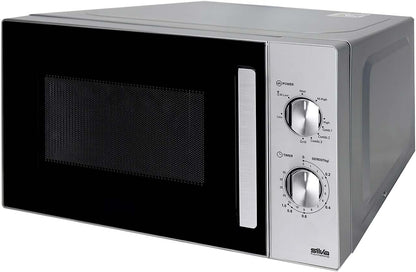 Silva Schneider MW-G 25.5 magnetron met grill 20 liter, 700W magnetronvermogen, 1000W grill, 5 standen, 3 combi-programma's, ontdooifunctie, timer, glazen draaiplateau Ø 25,5 cm, incl. grillrooster -
