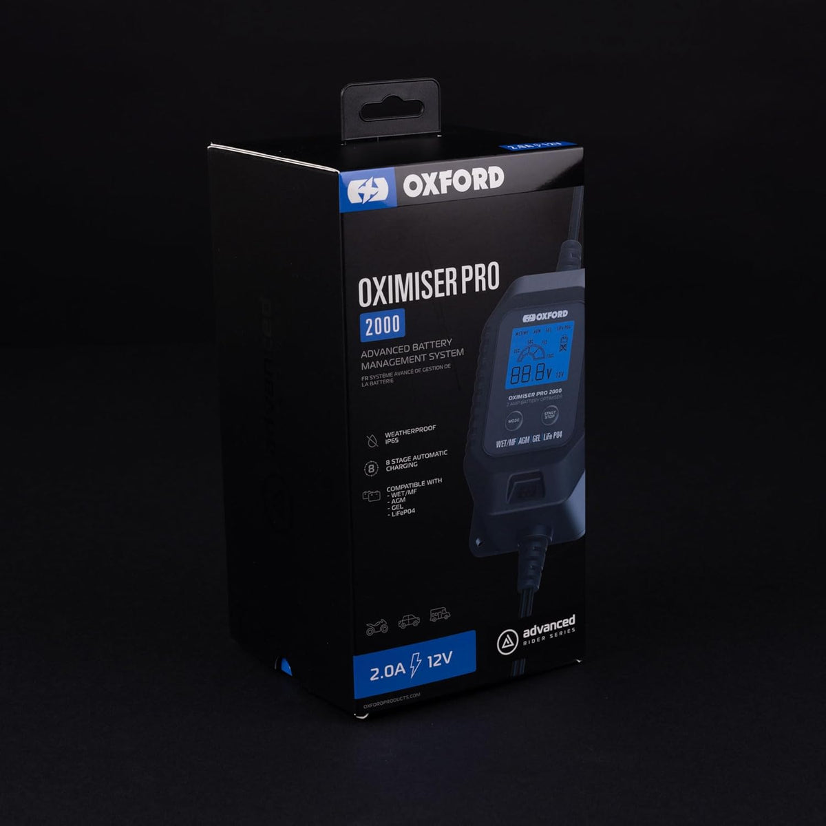 Oxford Oximiser Pro 2000 Batterij Optimizer Management Systeem (UK Plug)