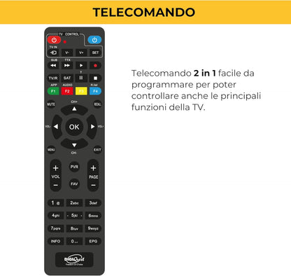 Digiquest Tivusat Classic Q30 DVB-S2 met HD videorecorder - geschikt voor DAZN Zone Channel