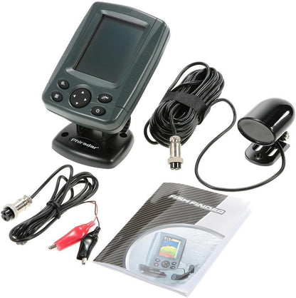 JOYWEE FF688C 3.5" Phiradar Kleur LCD Boot Fishfinder 200KHz/83KHz Dual Sonar Frequentie 80M 250ft Detectie Muti-taal Auto zoom