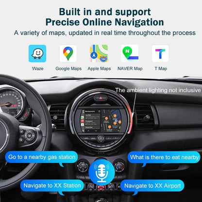 9” AHD GPS Navigator Autoradio – Multimedia Systeem – CarPlay Radio – Android Auto Radio – Achteruitrijcamera Systeem – Draadloze CarPlay & Canbus Integratie – Compatibel met Mini Cooper R50 tot R61