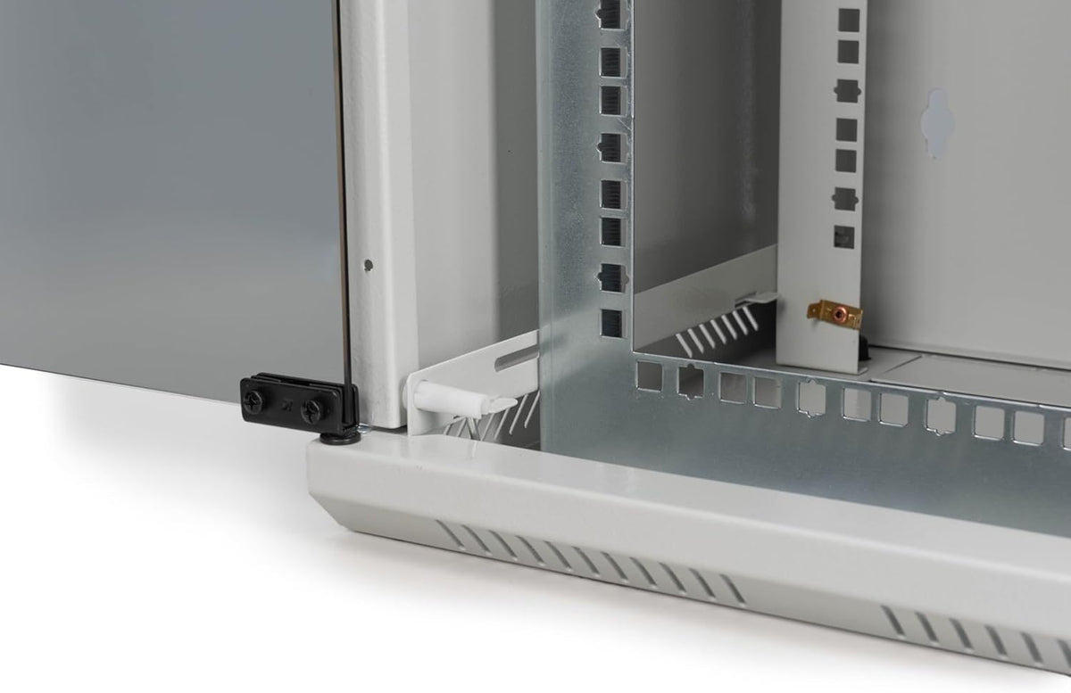 DIGITUS Netwerkkast 10“ / 19” - Wandmontage - 10 inch (10 HE horizontaal) of 19 inch (5 HE verticaal) - Grijs