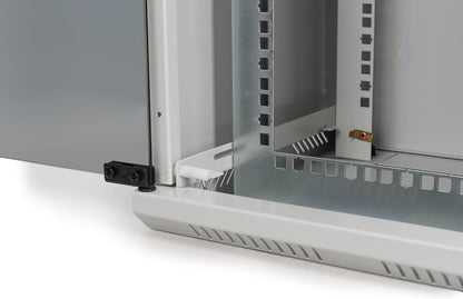 DIGITUS Netwerkkast 10“ / 19” - Wandmontage - 10 inch (10 HE horizontaal) of 19 inch (5 HE verticaal) - Grijs