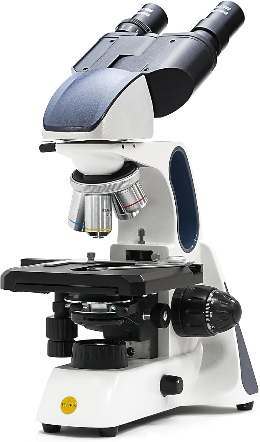 Swift SW400INF-B-CL 40X-2500X Magnificatie, Infinity Optical System Research-Grade Binocular Microscoop Compound Lab met Wide-Field10X/25X Eyepieces, Mechanical Stage, UltraPreciseFocusing