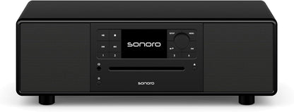 sonoro Prestige compact systeem met cd-speler (FM, DAB Plus, Spotify, Deezer), mat zwart