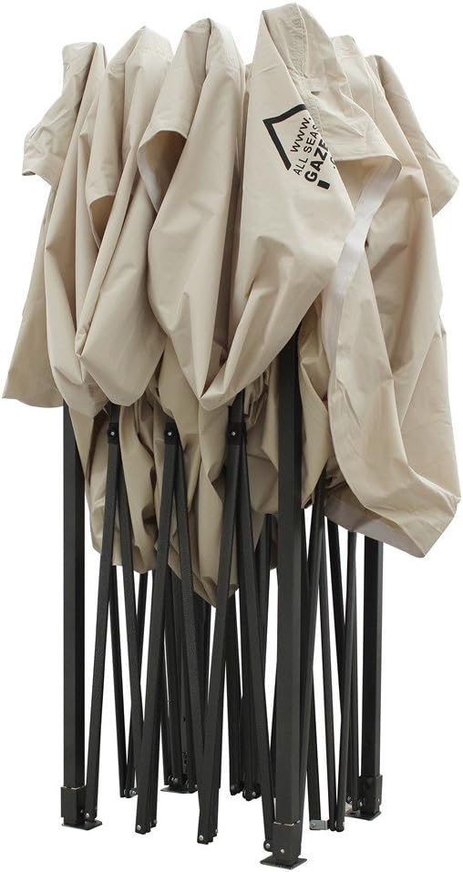 All Seasons Gazebos: Pop-up tuinhuisje 3 x 4,5 m volledig waterdicht - Beige