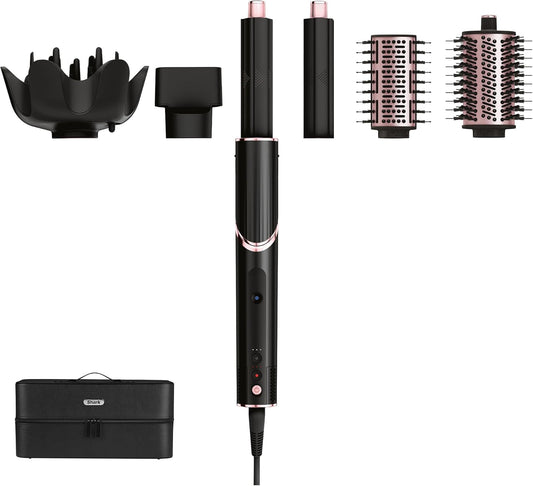 5-In-1 Styling- En Droogsysteem Zwart – Haarstylingset – Airstyler – Föhnborstel – Krulborstel – 5 Opzetstukken – Geschikt Voor Droog En Vochtig Haar