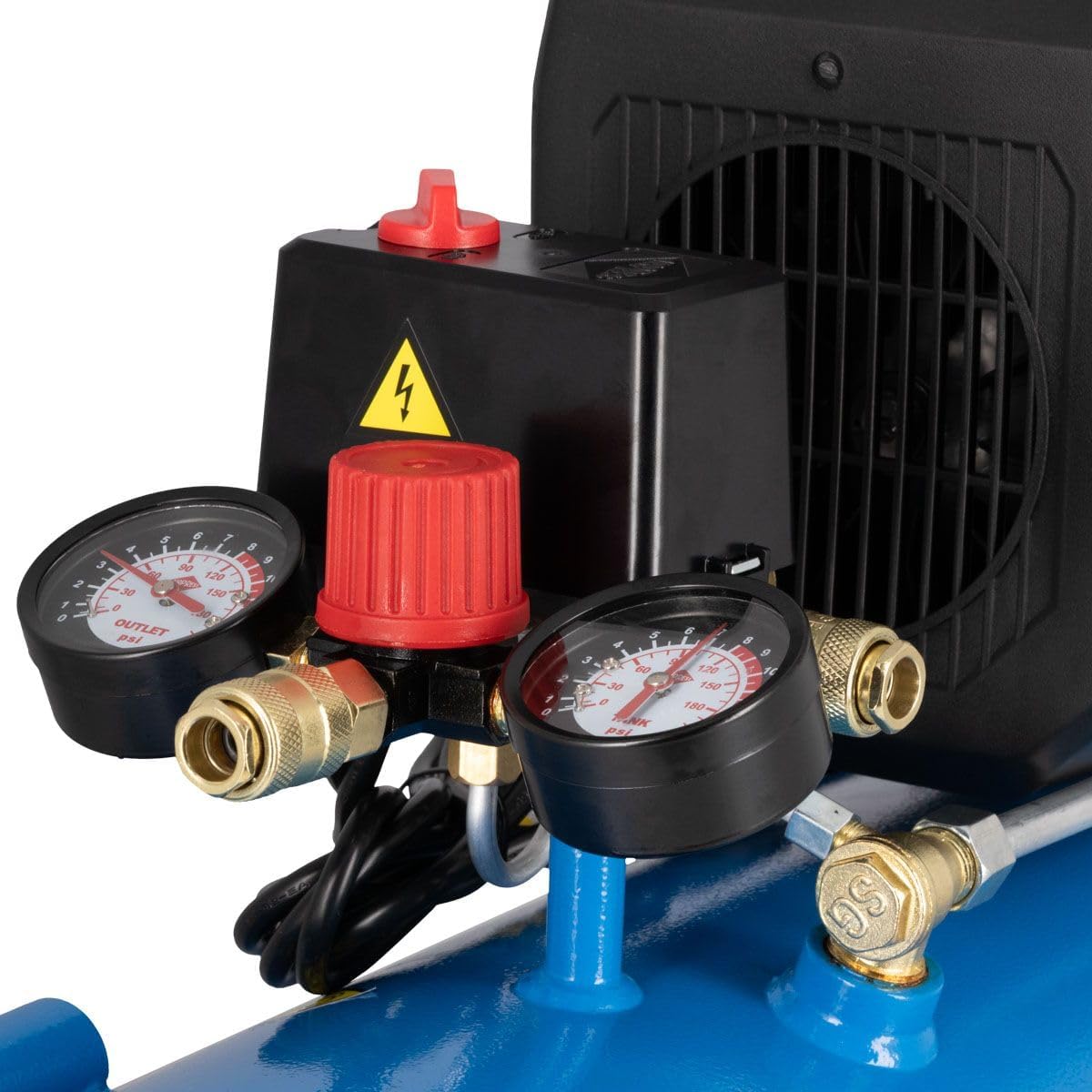 Luchttankcompressor – Compressorset – Aircompressor – Luchtcompressor – Luchtpomp – 50 Liter Tank – 2 pk Pompvermogen