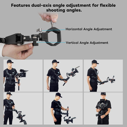 Thanos-SE Ultra Gimbal Steunvest met Snelle Ontgrendeling, Aanpasbare Steadicam voor DJI RS3, RS4 PRO, RS5 PRO RS2, RSC2, Ronin-S, Ronin-SC- Draagvermogen van 4,4-17,6 lbs voor Filmmakers