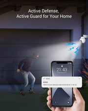 Beveiligingscamera Buiten - WiFi-bewakingscamera - Camerabewaking - Ddraadloos - 10400mAh - met Automatische Tracking - Persoonsdetectie - Nachtzicht in Kleur - Tweewegaudio - Actieve Verdediging - Type C - Wit