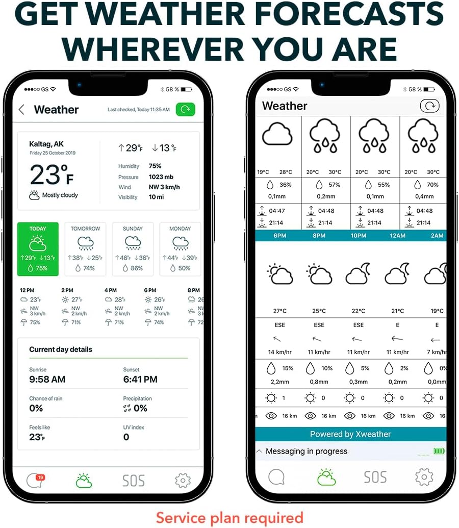 ZOLEO Twee-weg satellietcommunicator - Wereldwijde sms-berichten en e-mail, SOS-waarschuwingen voor noodgevallen, inchecken en GPS-locatie - Android-iOS-smartphoneaccessoire