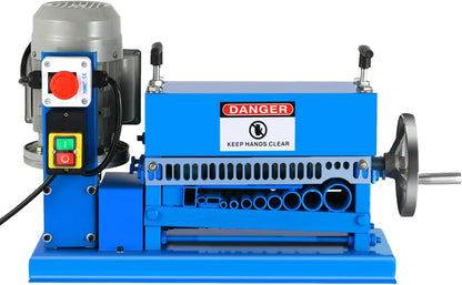 VEVOR Electric stripper machine 370W stripper wires 1.5-38mm, 27m/min high efficiency stripping cable stripper machine professional tools for recovery recycling copper wire