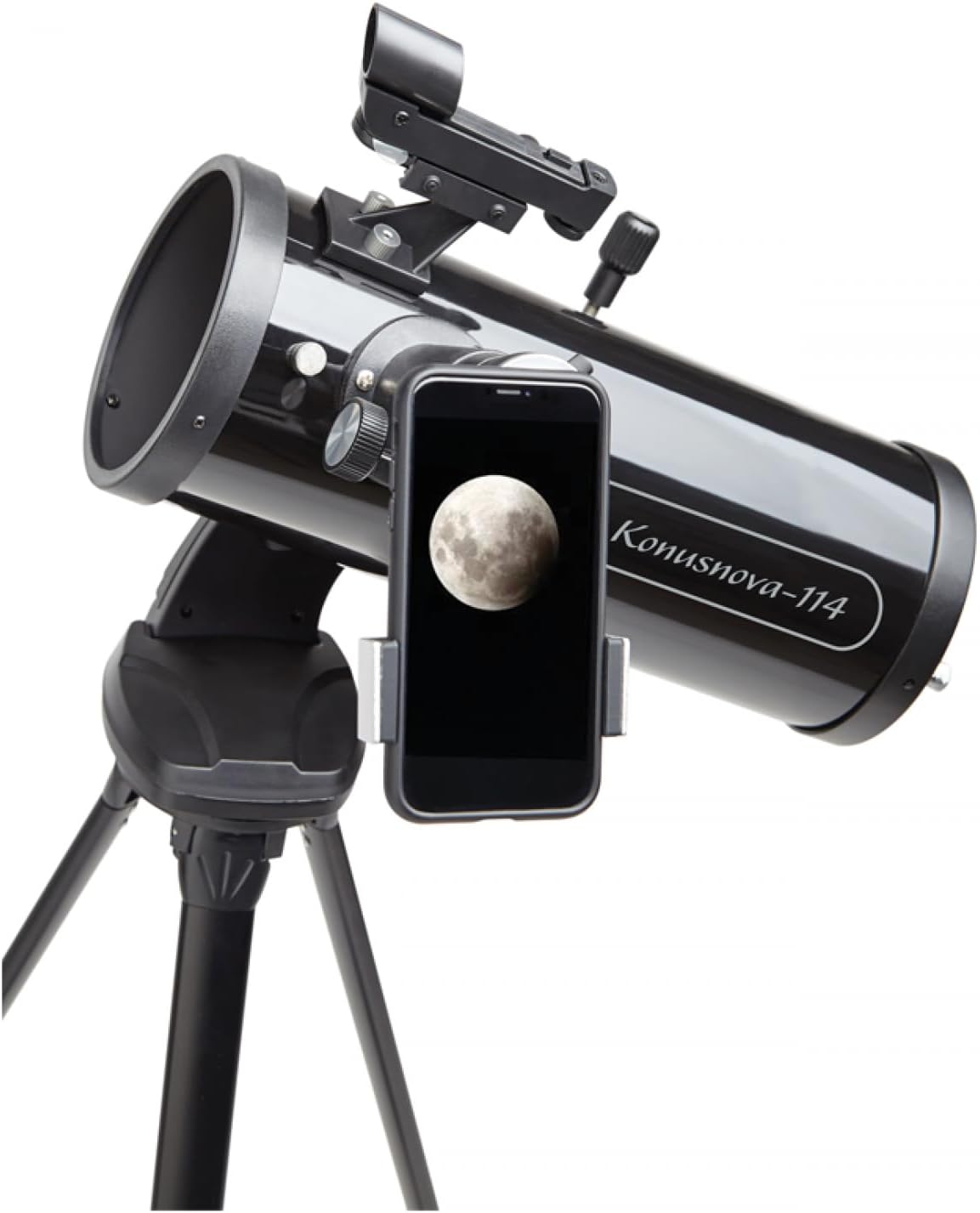 KONUS | KONUSNOVA-114 Newton astronomische refractortelescoop met 70 mm diameter, brandpuntsafstand 900 mm en statief.