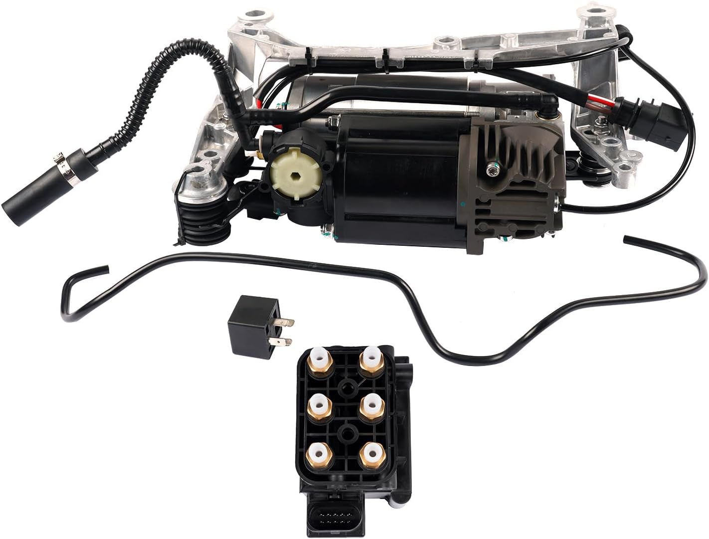Luchtvering compressor pomp met ventiel compatibel met Ca-yenne 9PA 955 T0uareg 7LA 7L6 7L7 2002-2010 7L0698007C
