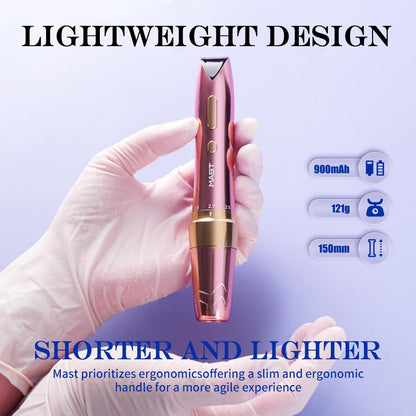 Mast P60 Tattoo Machine Set, Wireless Tattoo Pen Machine, Microblading Pen with Wireless Battery for Brow, Lip, Eyeline, Scalp, Small Tattoos