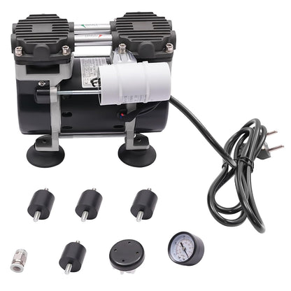 Vacuümpomp Olievrije Pomp – Vacuüm Pomp Compressor – Druckpomp Laboratorium – Olievrij Motor – Krachtige 150W Motor – Stil En Onderhoudsvrij