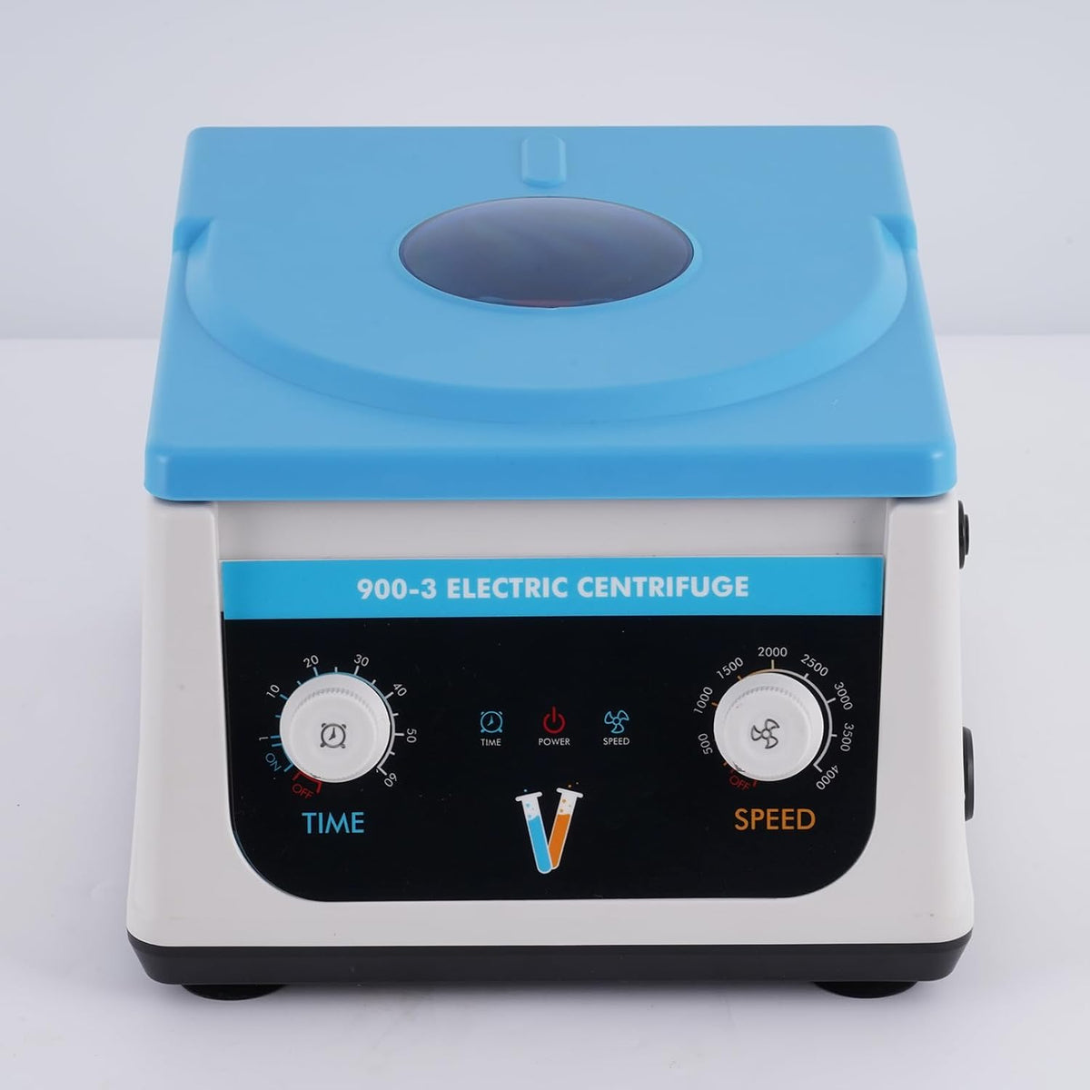 YUCHENGTECH Laboratorium Centrifuge Lage Snelheid 4000 rpm 6x15ml Timer 0-60 min 1878xg 27x31x21cm 3.5kg voor Centrifugebuizen 5/7/10ml
