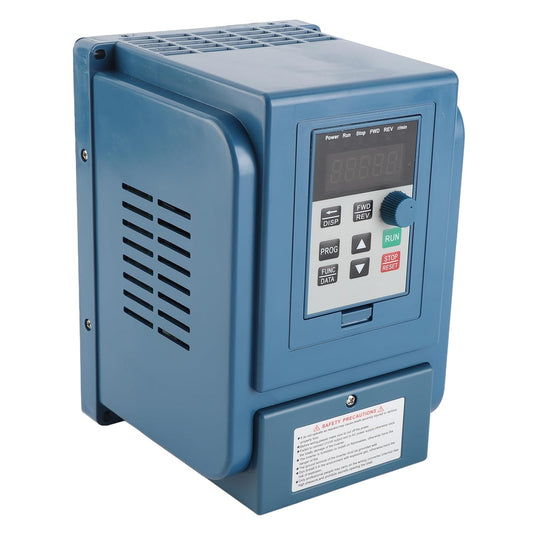 Garosa Frequentieomvormer 4KW, AC 380V 3-Fase VFD Snelheidsregelaar, Digitaal Display, Waterdicht, 12A, voor CNC-Frezen