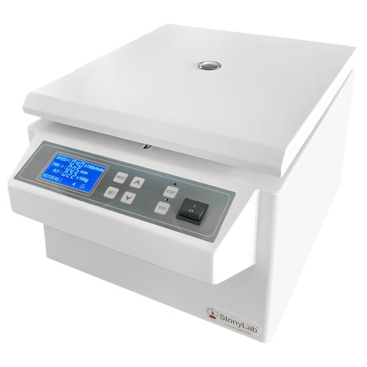 Lage-Snelheid Centrifuge – Tafelcentrifuge – Digitale Centrifuge – Laboratoriumcentrifuge – Labcentrifuge – 220V/60Hz – 8 x 15 ml Hoekrotor – 10 Snelheidsniveaus, 4000 RPM, 2400 x g