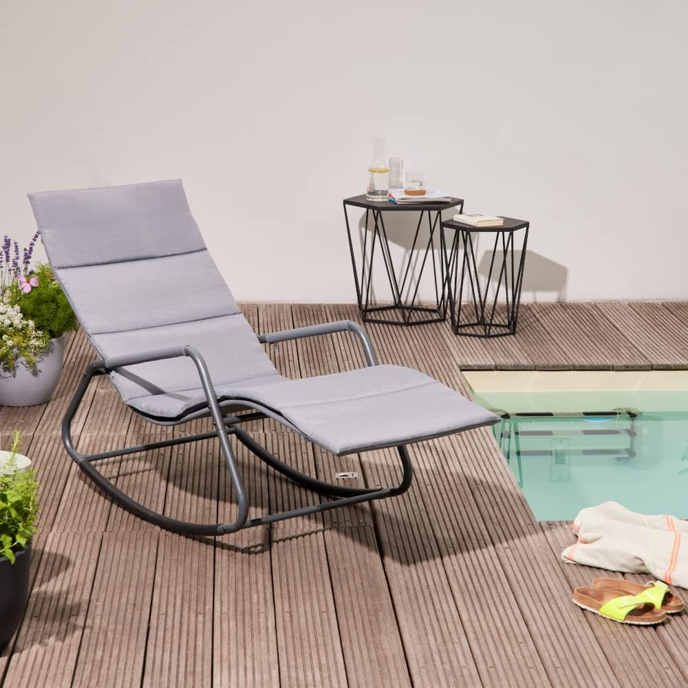 Siena Garden Relax ligstoel in blauwgrijs