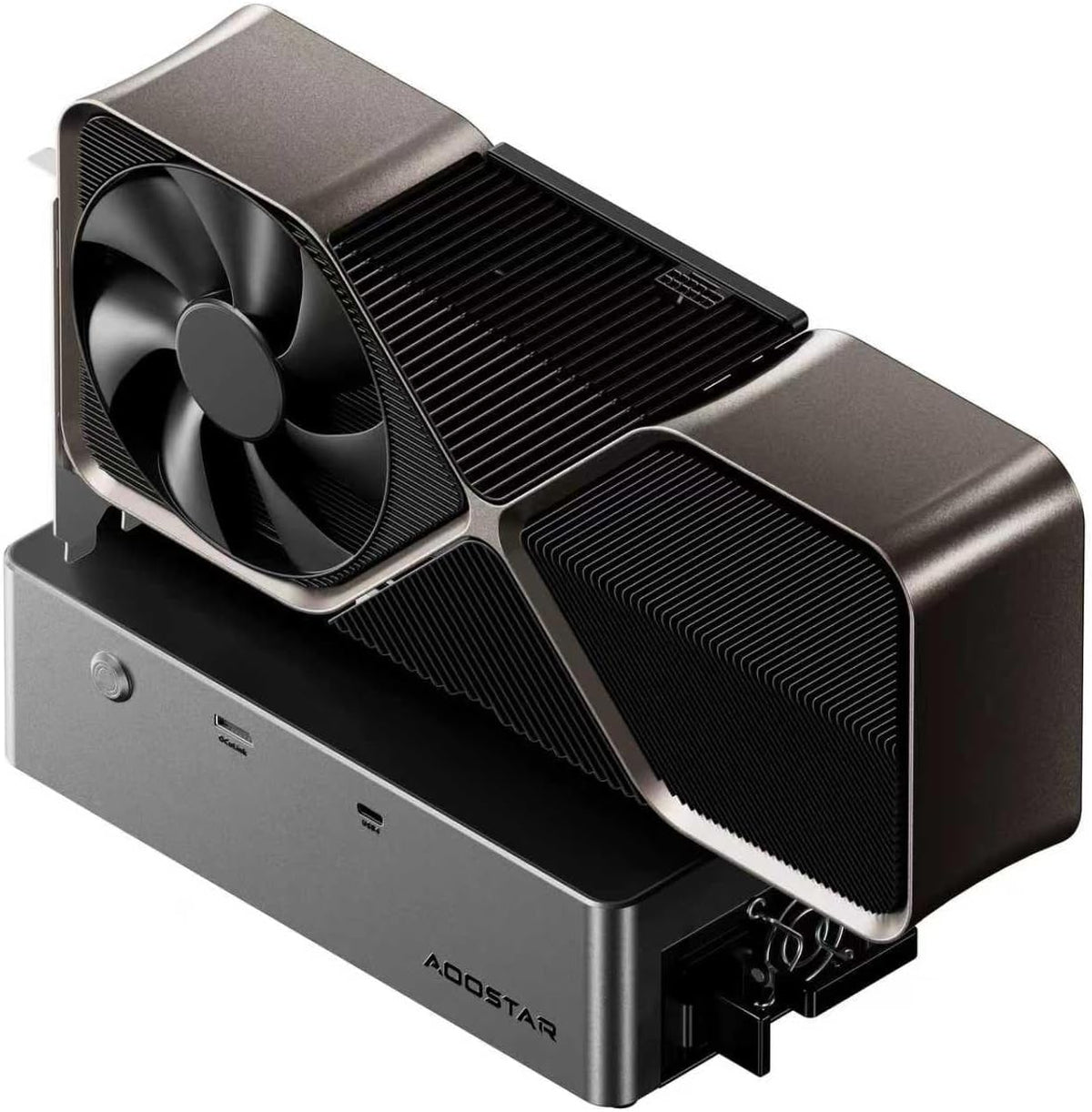 AOOSTAR AG02 eGPU Docking Station with Oculin Connector, External Graphics Card, GPU Docking Station, USB4.0 Supports 100W, Integrated 800W Power Supply, for GPU up to 350W - QUORE
