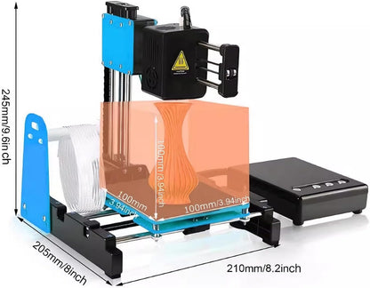 Mini 3D-printer – 3D Printer – Desktop 3D Priner – 3D Printmachine – 3D Printer Voor Beginners – Plug-and-Play Gebruik – Bouwvolume 100x100x100 mm