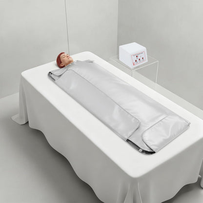Infrarood Saunadeken – Warmtedeken – Sauna Deken – Infrarooddeken – Gewichtsverlies Deken – 600W Vermogen – Instelbare Temperatuur 35-80°C Met Timer 90 Minuten - QUORE