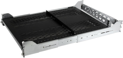 StarTech.com 2U Geventileerde schuifplank voor rackmontage met kabelbeheerarm - Inbouwdiepte van 70 tot 80 cm - 22,7 kg draagkracht - Opbergvak voor rack-apparatuur - 60 cm Diepte (UNISLDSHF192)