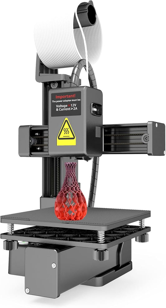Aoresac EasyThreed K10 3D-printer Mini-desktopafdrukmachine voor Kinderen Easyware-software voor Beginners (EU-stekker)