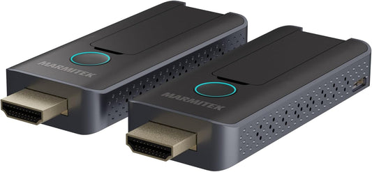 Wireless HDMI Extender 1080p – Marmitek Stream S1 Pro – Draadloze HDMI Zender Ontvanger – Plug & Play zonder wifi/software – USB‑C compatibel – tot 20 m bereik, lage latency – Presentatie – Beamer