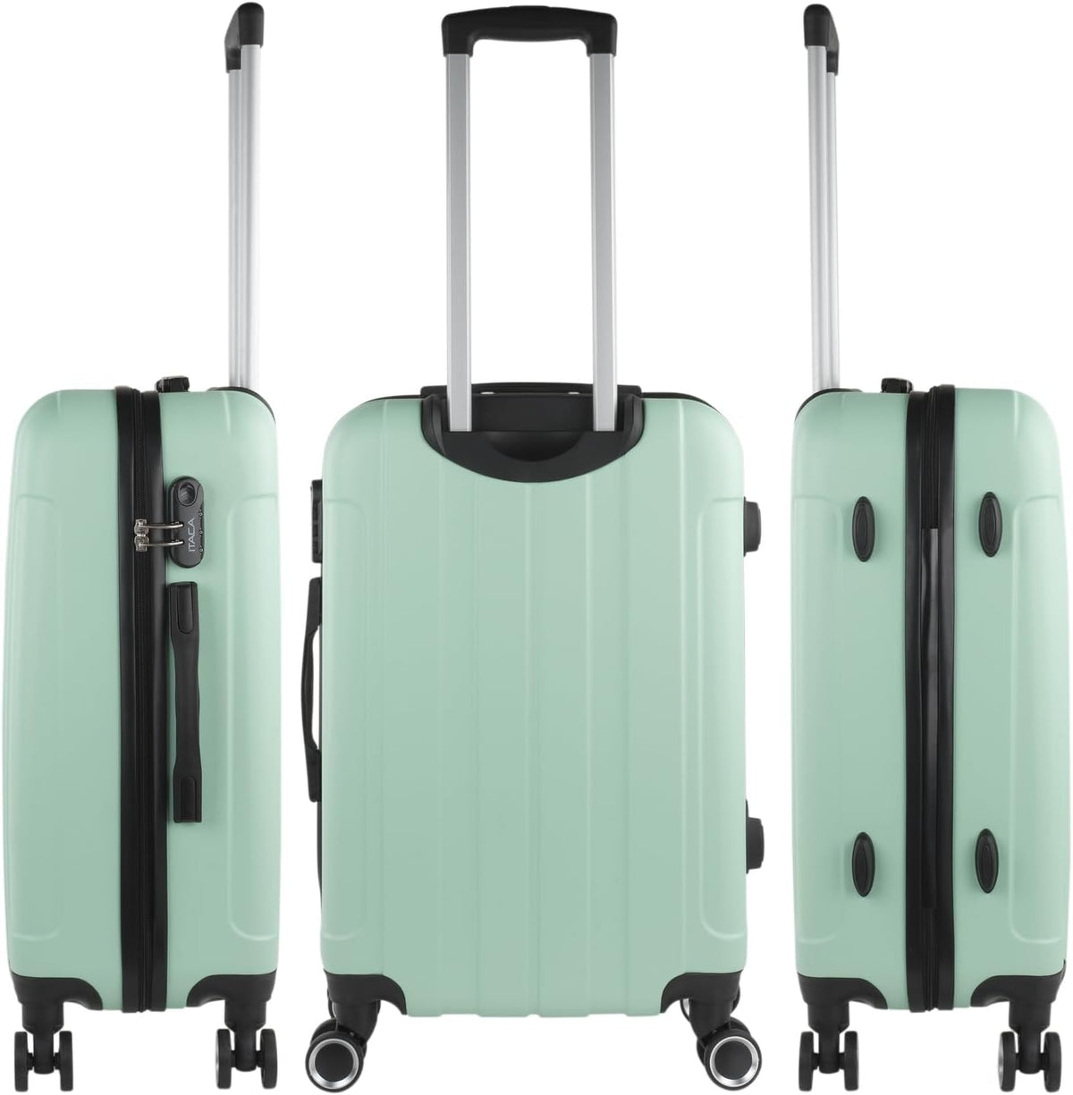 ITACA Signature 771100B reiskoffer, set met 4 wielen, set reiskoffers, robuust en licht, combinatieslot