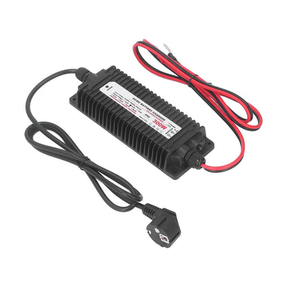 Lithiumbatterijlader – Batterijoplader – Acculader – LiFePO4 Lader – LiMn2O4 Oplader – Slimme LED-Display – Waterdichte IP65 Behuizing