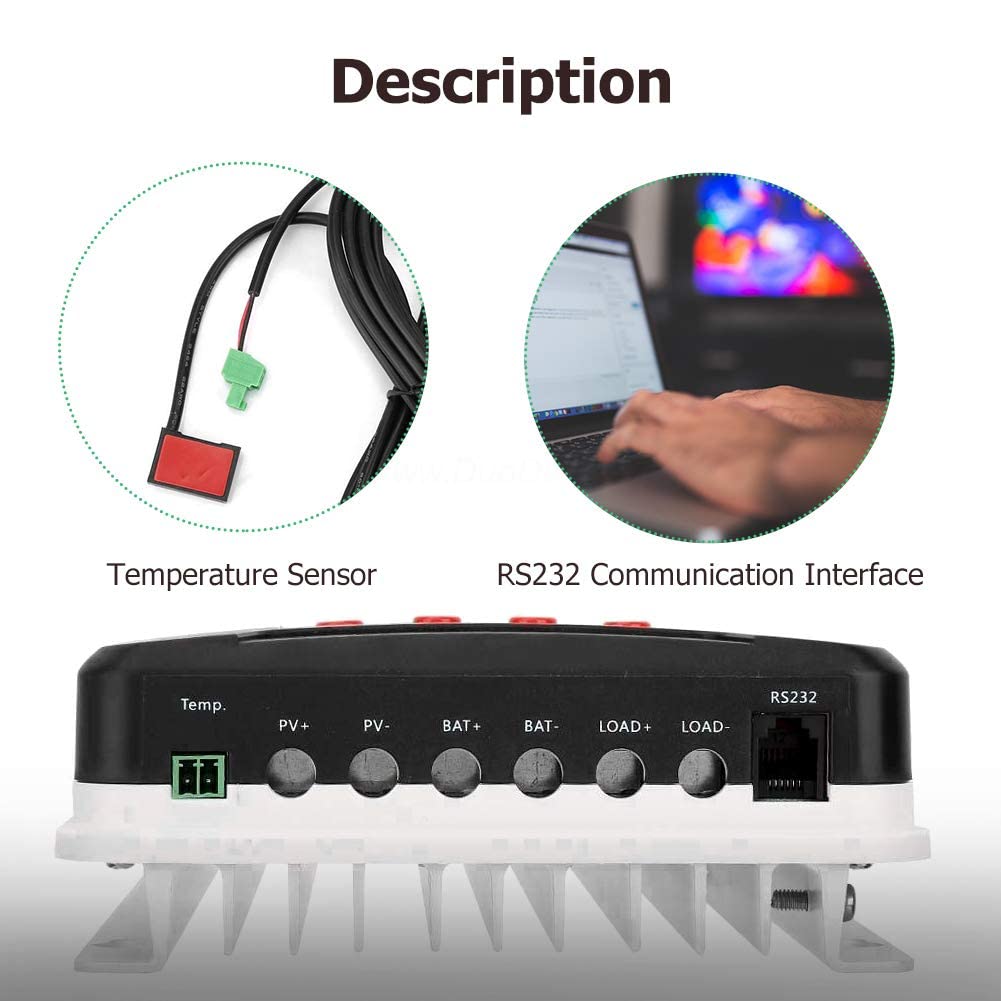 SolaMr 20A MPPT Solar Charge Controller 12V/24V Auto Identifying System Voltage Intelligent Regulator met LCD Display - ML2420A