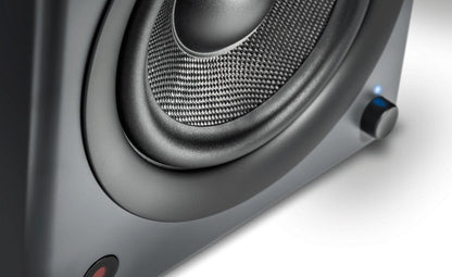 wavemaster TWO PRO stone gray – luidsprekersysteem (110 Watt) met Bluetooth streaming, digitale poorten en IR-afstandsbediening actieve boxen gebruik voor tv/tablet/smartphone, donkergrijs (66352)