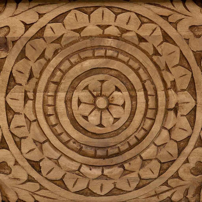 baul acabado artesanal marron