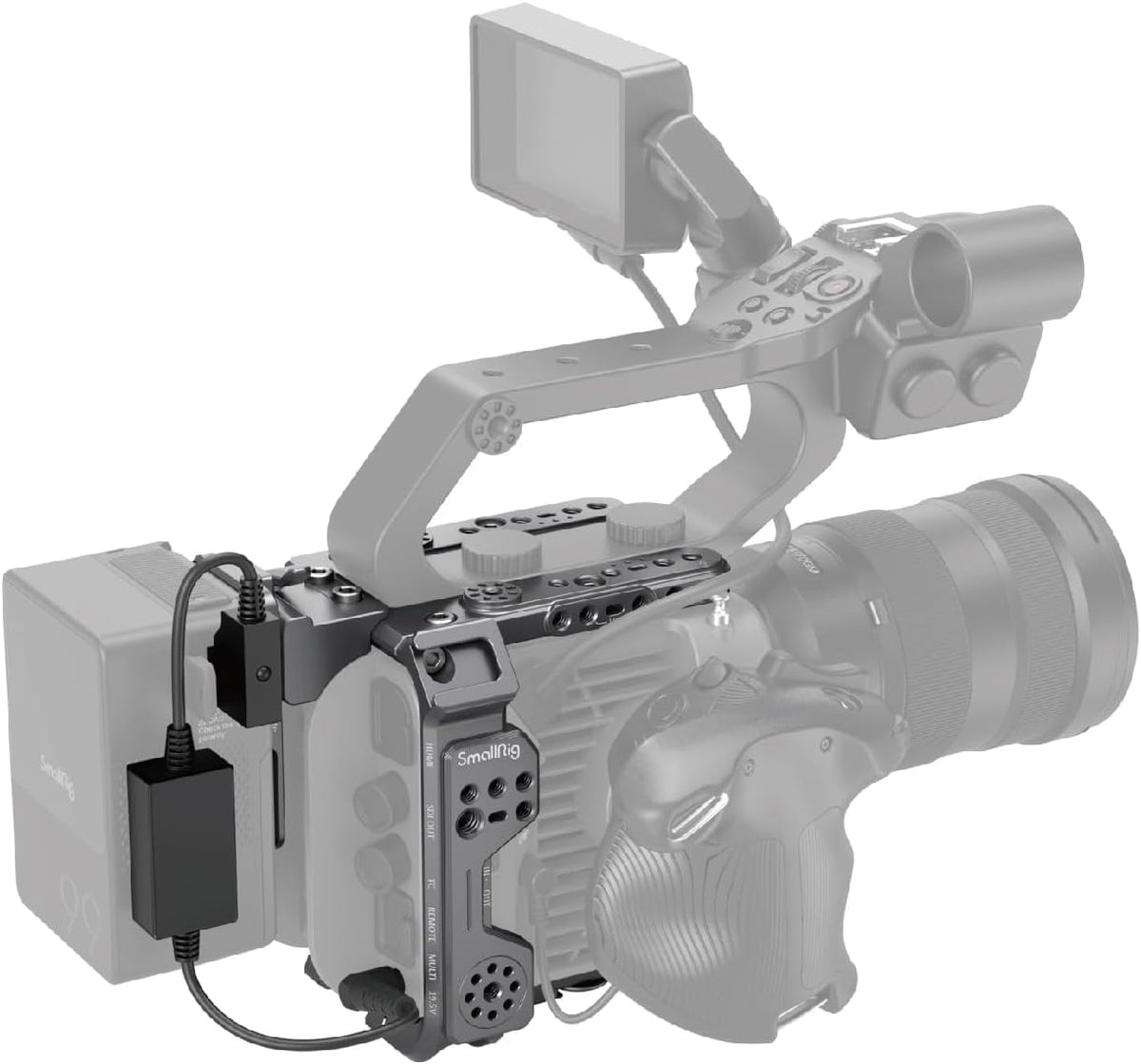 SMALLRIG FX6 Cage Kit voor Sony FX6, compacte FX6 Cage met V-Mount Batterij Plaat voor Statief/Handheld/Schouder Opnamen - 4124