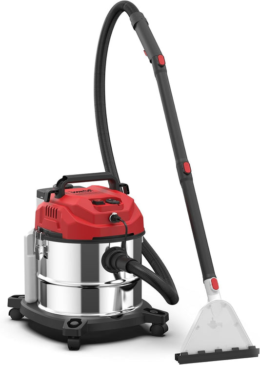 Tapijtreiniger – Vloerreiniger – Bekledingsreiniger – Stoffenreiniger – Sproei-zuigmachine – 1200 W Motor – 20 Liter Tank met HEPA-filter