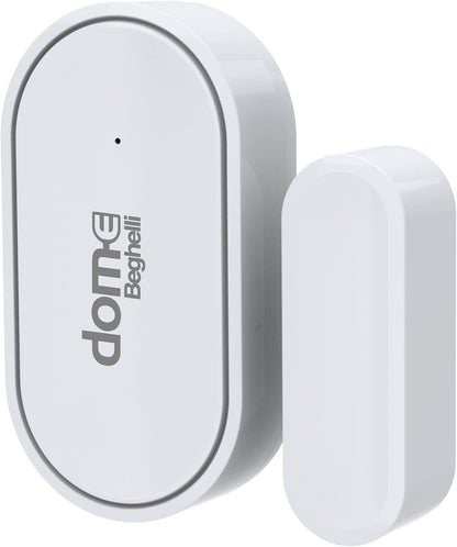 Beghelli - Spatbeschermingsset -e, draadloos alarmsysteem wifi/GSM met anti-verduisteringsbatterij, SOS-knop, compatibel met Alexa en Google Home, bediening via app en spraakassistent, wit